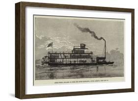 Stern-Wheel Steamer of Steel for River Magdalena, South America-null-Framed Giclee Print