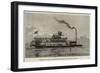 Stern-Wheel Steamer of Steel for River Magdalena, South America-null-Framed Giclee Print