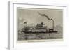 Stern-Wheel Steamer of Steel for River Magdalena, South America-null-Framed Giclee Print