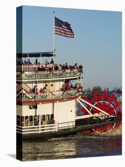 Sternwheeler on the Mississippi River, New Orleans, Louisiana, USA-Ethel Davies-Stretched Canvas