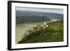 Sterrenberg Castle and River Rhine, Rhineland-Palatinate, Germany, Europe-Jochen Schlenker-Framed Photographic Print