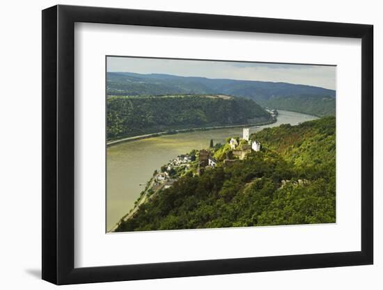 Sterrenberg Castle and River Rhine, Rhineland-Palatinate, Germany, Europe-Jochen Schlenker-Framed Photographic Print
