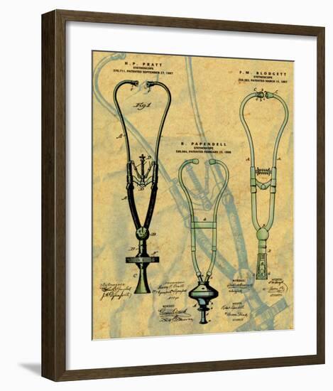 Stethoscope-null-Framed Art Print