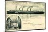 Stettin Bredow, Vulcan, Hapag, Dampfer Deutschland-null-Mounted Giclee Print