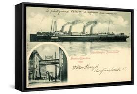 Stettin Bredow, Vulcan, Hapag, Dampfer Deutschland-null-Framed Stretched Canvas