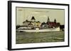 Stettin in Pommern,Dampfer, Henterrasse Mit Hertha-null-Framed Giclee Print