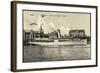 Stettin in Pommern, Hafen, Ausfahrt D. Dampfers Odin-null-Framed Giclee Print