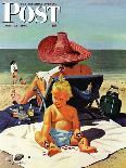 "Baby & Nail Polish" Saturday Evening Post Cover, July 22, 1950-Stevan Dohanos-Giclee Print