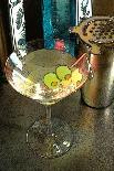 Martini with Two Olives on the Black Table-Steve Ash-Giclee Print