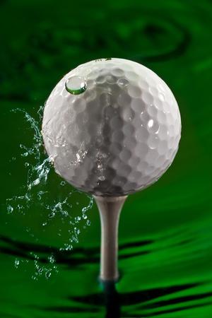 Green Golf Ball Splash