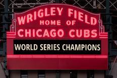 Wrigley Field Marquee Cubs World Series Champs 201-Steve Gadomski-Photographic Print