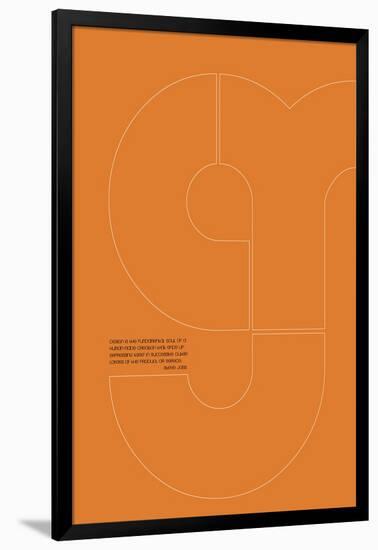 Steve Jobs Poster 1-NaxArt-Framed Art Print