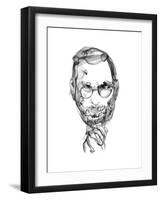 Steve Jobs-Octavian Mielu-Framed Art Print