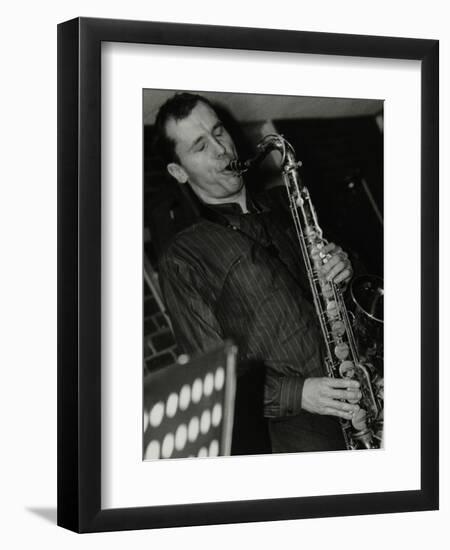 Steve Kaldestad Playing Tenor Saxophone at the Fairway, Welwyn Garden City, Hertfordshire, 2003-Denis Williams-Framed Photographic Print