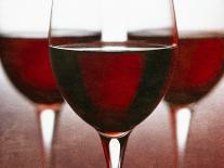 Three Stemmed Glasses of Red Wine-Steve Lupton-Photographic Print