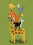 Giraffe-Steve Maingot-Laminated Art Print