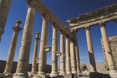 Syria, Palmyra, Colonnaded Street, the Decumanus-Steve Roxbury-Mounted Photographic Print