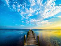 Sunrise Boardwalk-Steve Vaughn-Mounted Photographic Print