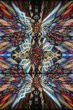 Blue Kaleidoscope Flower-Steve18-Art Print