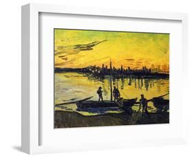 Stevedores in Arles-Vincent van Gogh-Framed Giclee Print