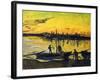 Stevedores in Arles-Vincent van Gogh-Framed Giclee Print