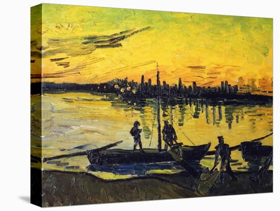 Stevedores in Arles-Vincent van Gogh-Stretched Canvas