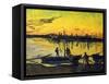 Stevedores in Arles-Vincent van Gogh-Framed Stretched Canvas