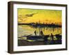 Stevedores in Arles-Vincent van Gogh-Framed Giclee Print