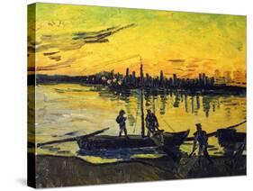 Stevedores in Arles-Vincent van Gogh-Stretched Canvas
