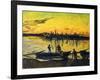 Stevedores in Arles-Vincent van Gogh-Framed Giclee Print