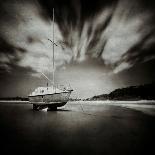 Sailing Boat on Sandy Shore-Steven Allsopp-Photographic Print