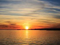 Pensacola Florida Sunset with Sailboat in Background-Steven D Sepulveda-Stretched Canvas