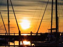 Pensacola Florida Sunset with Sailboat in Background-Steven D Sepulveda-Photographic Print