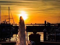 Pensacola Florida Sunset with Sailboat in Background-Steven D Sepulveda-Stretched Canvas