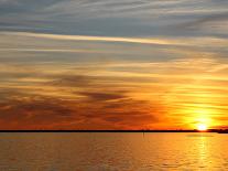 Pensacola Florida Sunset with Sailboat in Background-Steven D Sepulveda-Mounted Photographic Print