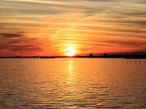 Pensacola Florida Sunset with Sailboat in Background-Steven D Sepulveda-Framed Stretched Canvas