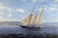 Columbia and Shamrock off Rhode Island, 1899-Steven Dews-Giclee Print
