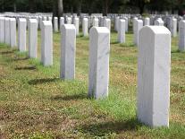 Headstones Mark the Graves of Veterans and their Loved Ones at Barrancas National Cemetery, Naval A-Steven Frame-Photographic Print