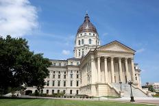 Kansas State Capitol-Steven Frame-Stretched Canvas