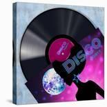 Vinyl Club, Disco-Steven Hill-Stretched Canvas