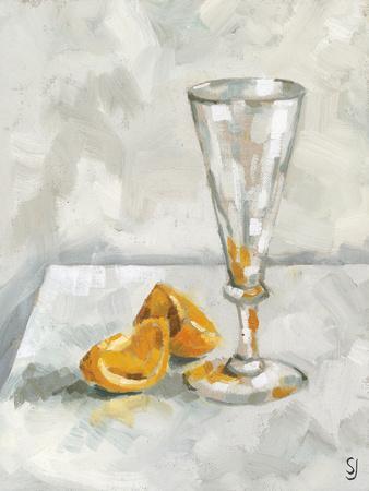 Glass and Two Orange Segments