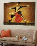 Dancing with a dog-Steven Lamb-Loft Art