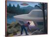 Steven Michalak Encounters a UFO at Falcon Lake, Canada-Michael Buhler-Stretched Canvas