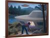 Steven Michalak Encounters a UFO at Falcon Lake, Canada-Michael Buhler-Framed Art Print