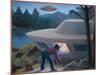 Steven Michalak Encounters a UFO at Falcon Lake, Canada-Michael Buhler-Mounted Art Print