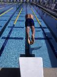 Silhouette of Male Pole Vaulter-Steven Sutton-Photographic Print