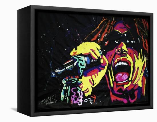 Steven Tyler 001-Rock Demarco-Framed Stretched Canvas