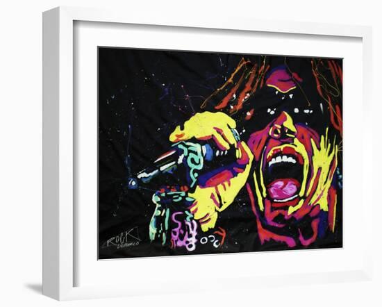 Steven Tyler 001-Rock Demarco-Framed Giclee Print