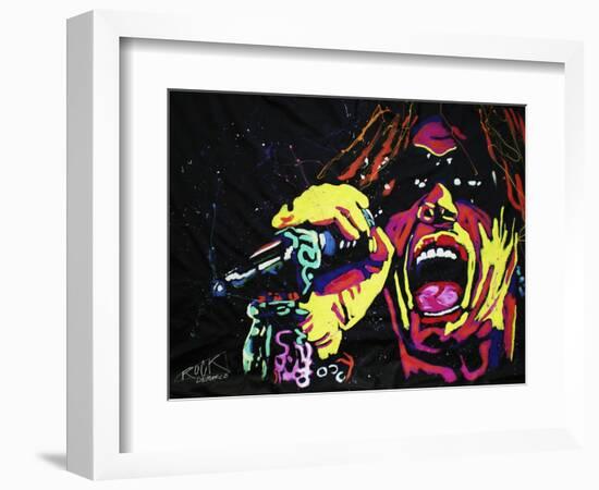 Steven Tyler 001-Rock Demarco-Framed Giclee Print