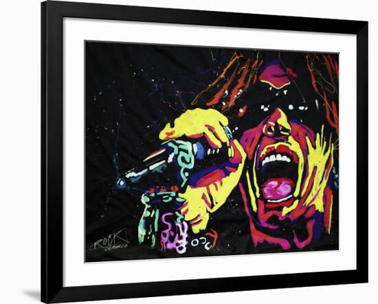 Steven Tyler 001-Rock Demarco-Framed Giclee Print